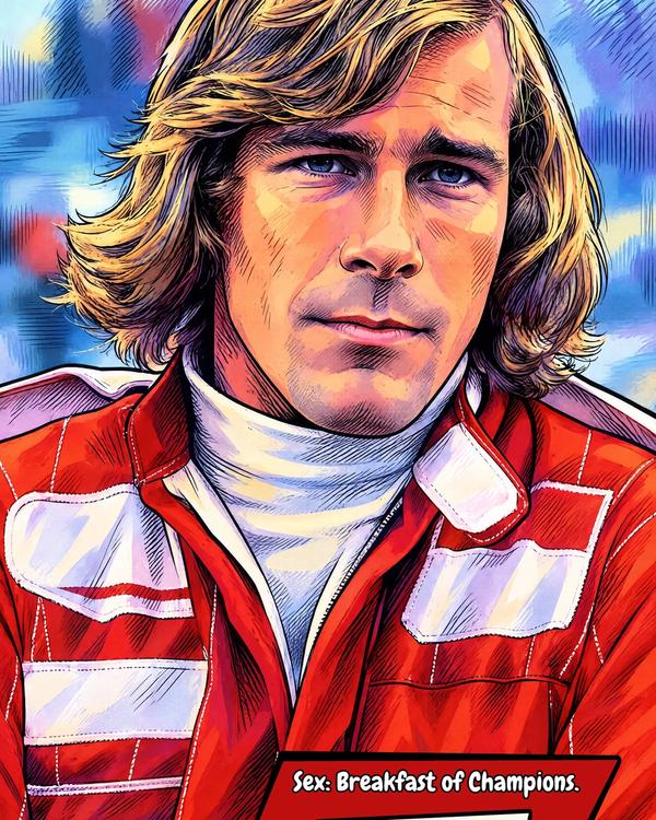 James Hunt — Comic Strip Canvas