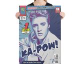 Elvis Presley lifestyle mockup — Comic Strip Canvas
