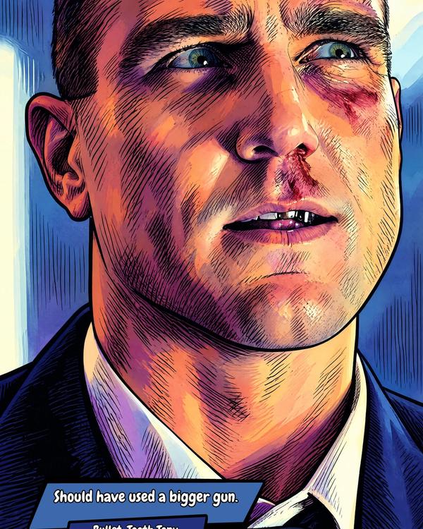 Bullet-Tooth Tony — Comic Strip Canvas