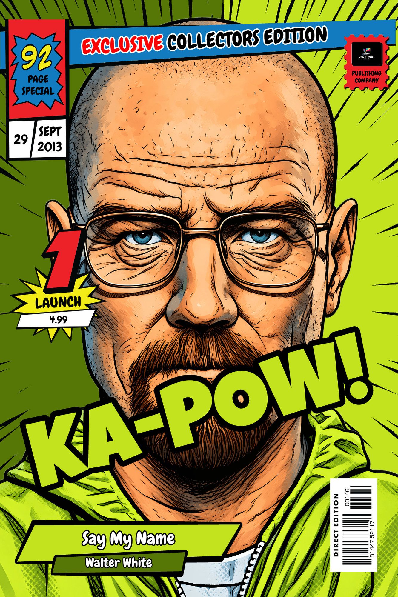 Walter White — Comic Strip Canvas