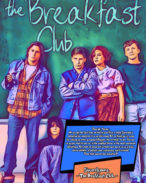 The Breakfast Club — Comic Strip Canvas