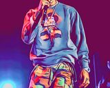 Travis Scott — Comic Strip Canvas