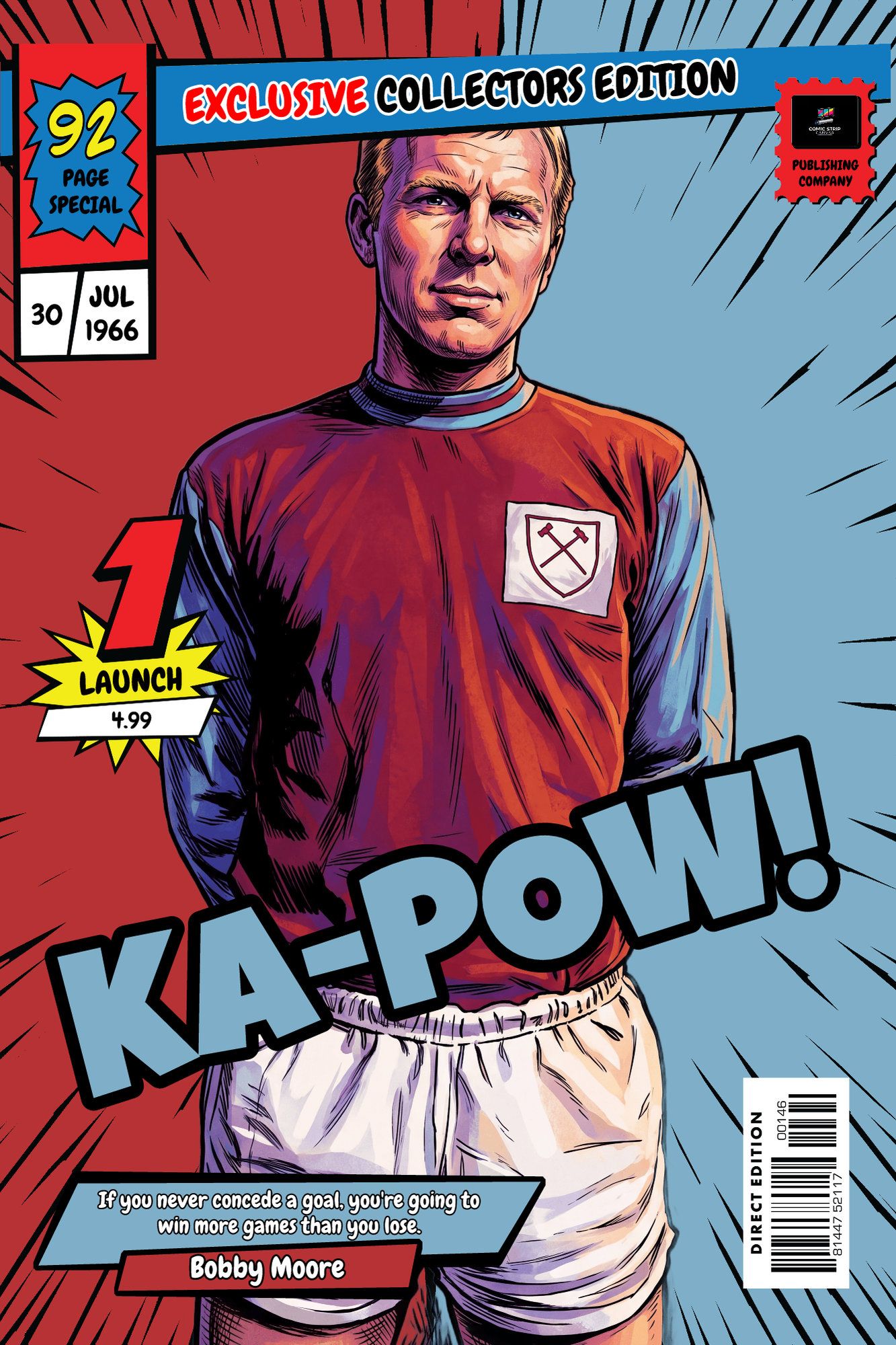 Bobby Moore — Comic Strip Canvas