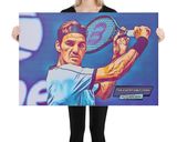 Roger Federer lifestyle mockup — Comic Strip Canvas