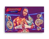 Lennox Lewis lifestyle mockup — Comic Strip Canvas