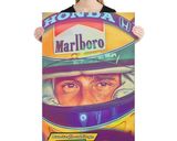 Ayrton Senna lifestyle mockup — Comic Strip Canvas