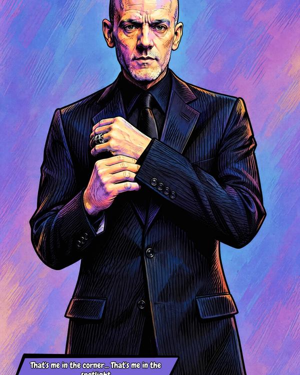 Michael Stipe — Comic Strip Canvas