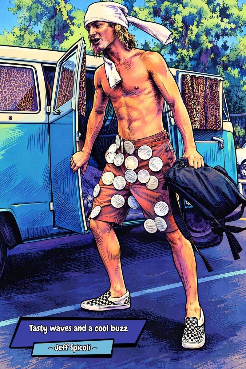 Jeff Spicoli — Comic Strip Canvas