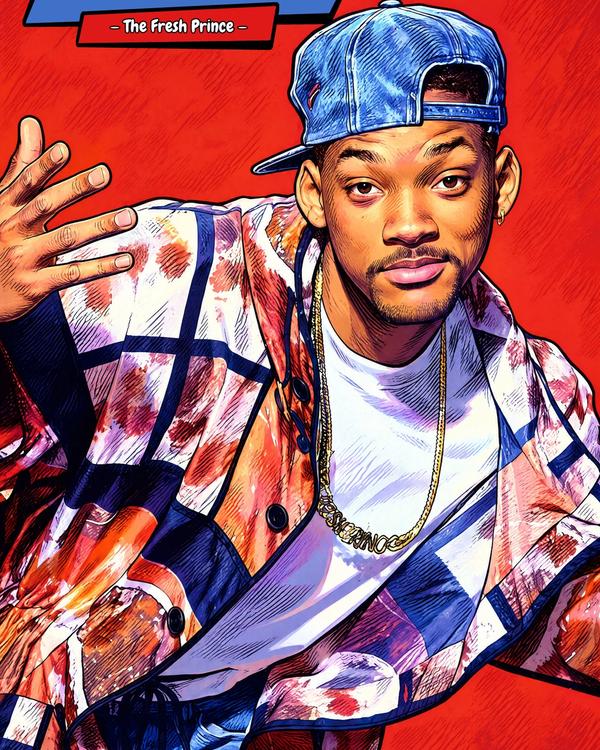Fresh Prince Of Bel Air — Comic Strip Canvas