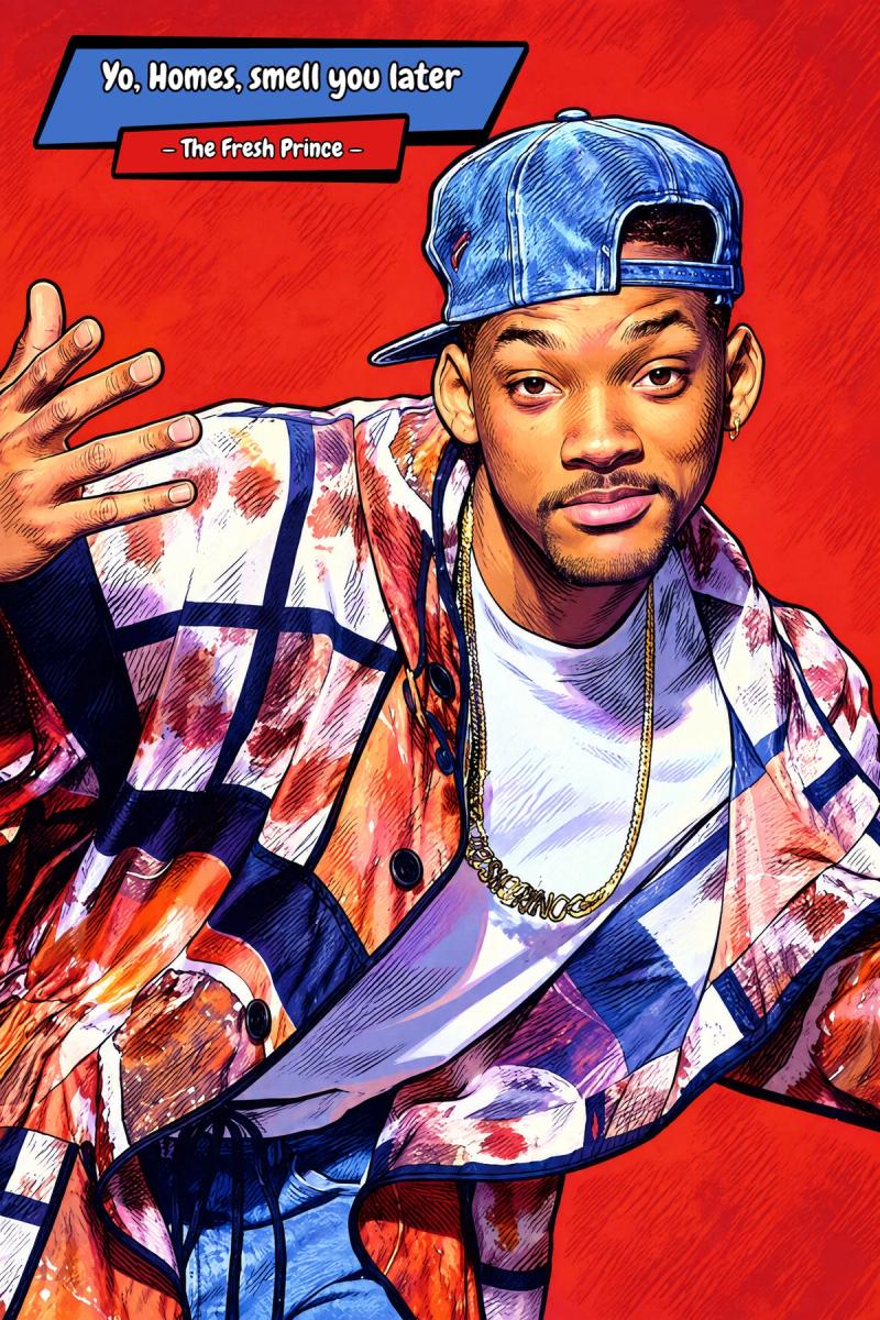 Fresh Prince Of Bel Air — Comic Strip Canvas