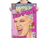 Pink lifestyle mockup — Comic Strip Canvas