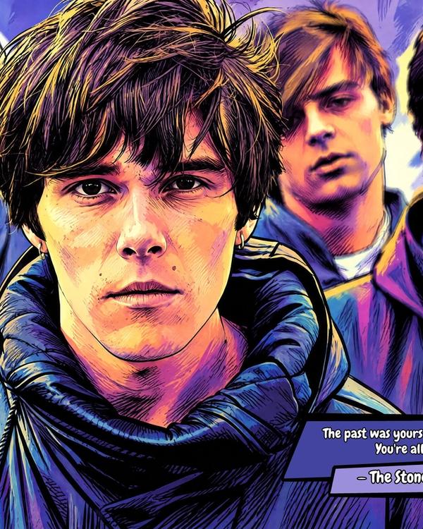 The Stone Roses — Comic Strip Canvas