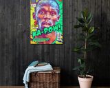 Usain Bolt lifestyle mockup — Comic Strip Canvas