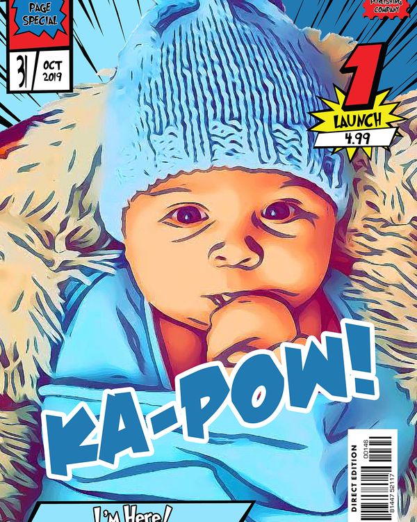 Personalised Comic Book Covers example — Comic Strip Canvas