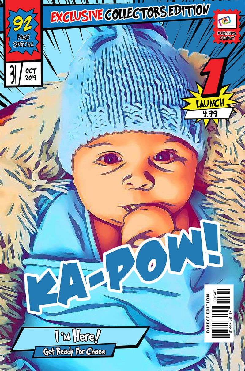 Personalised Comic Book Covers example — Comic Strip Canvas