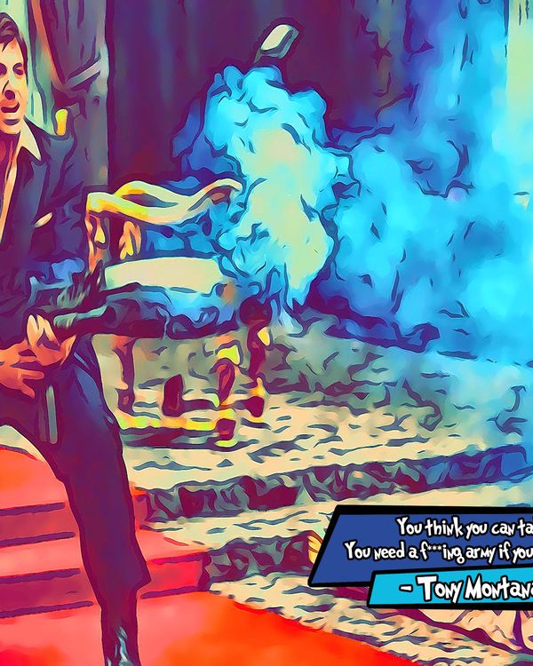 Scarface — Comic Strip Canvas