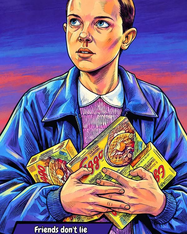 Stranger Things — Comic Strip Canvas