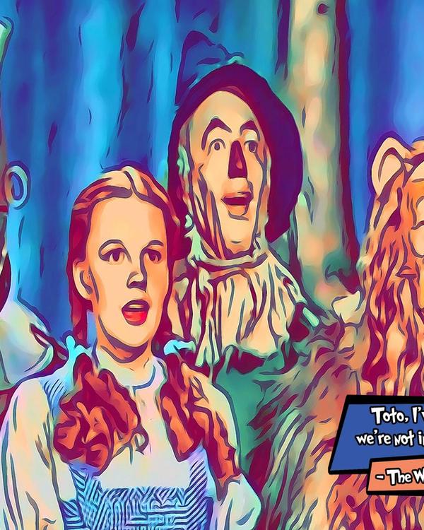 The Wizard of Oz — Comic Strip Canvas