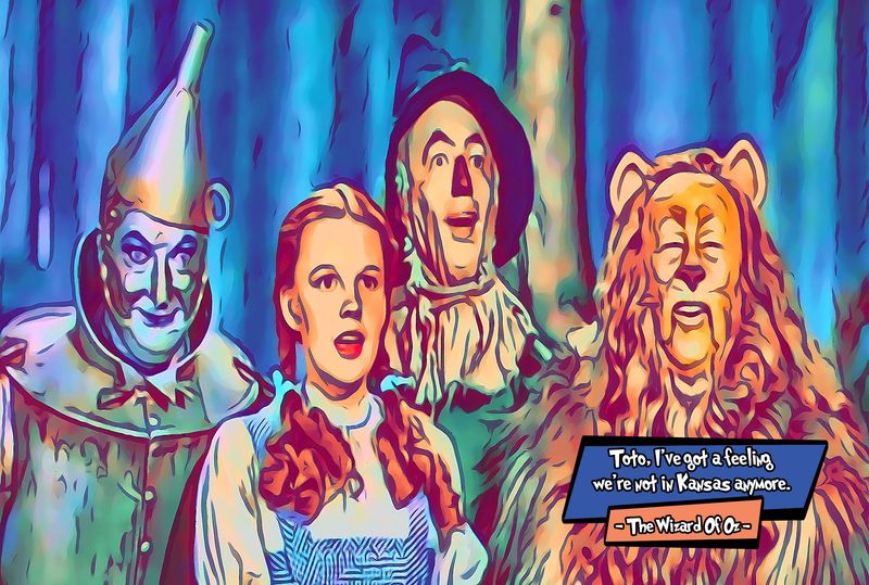The Wizard of Oz — Comic Strip Canvas
