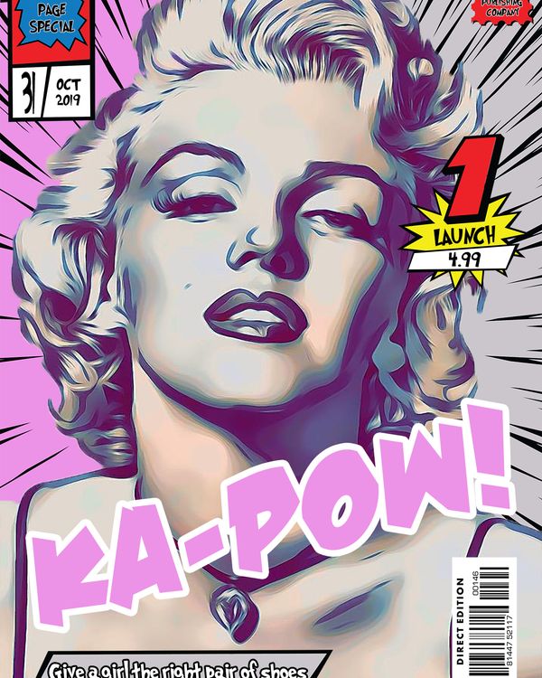 Marilyn Monroe — Comic Strip Canvas