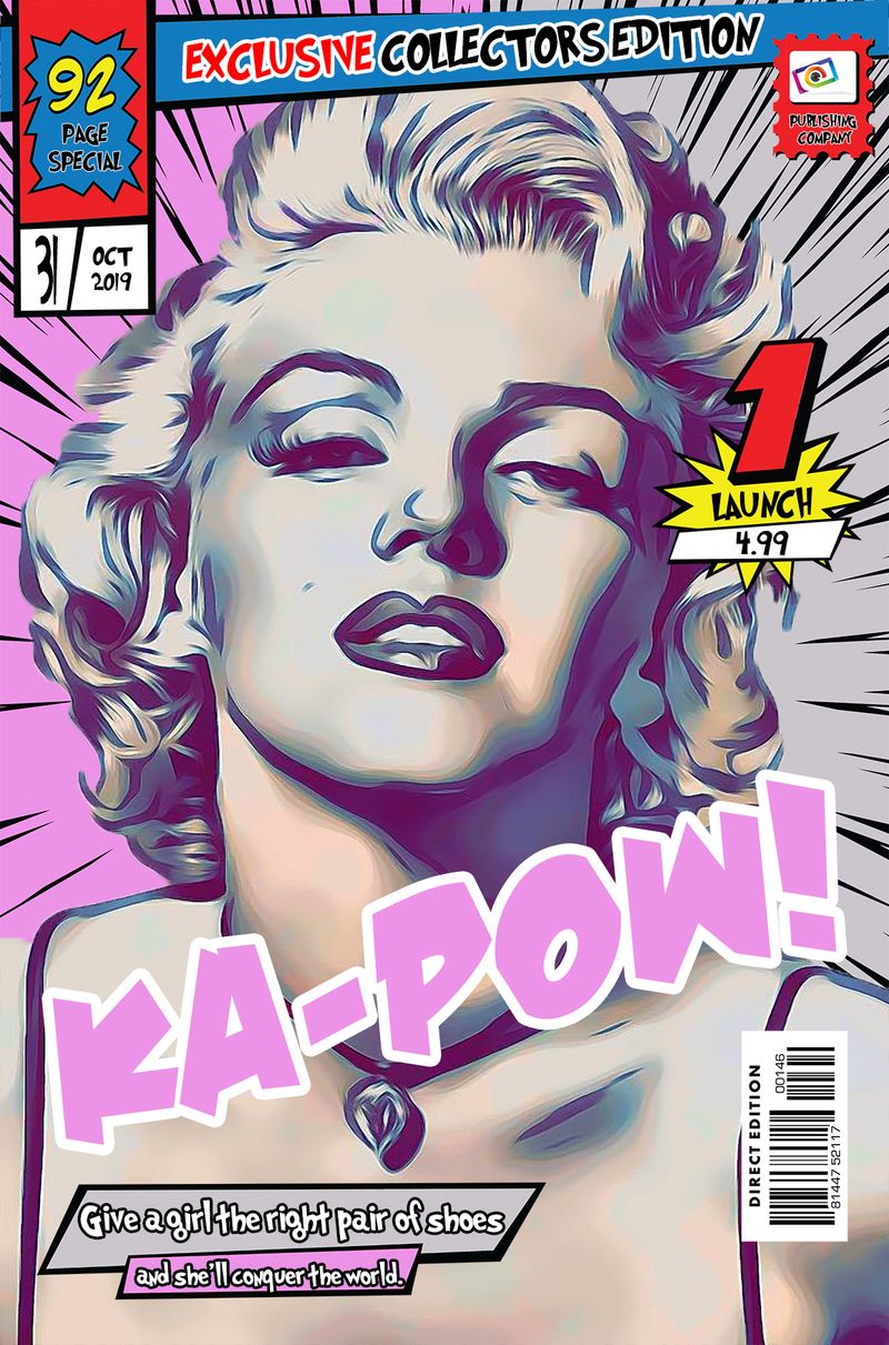Marilyn Monroe — Comic Strip Canvas