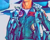 Top Gun — Comic Strip Canvas