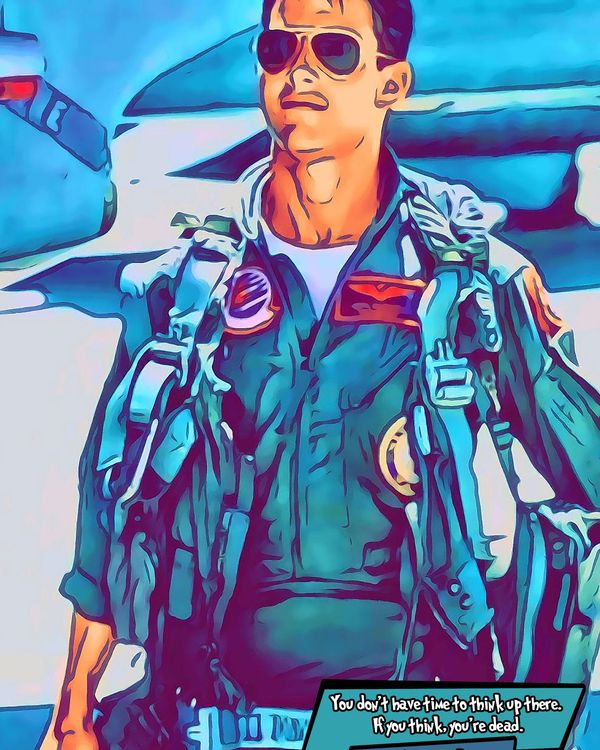 Top Gun — Comic Strip Canvas