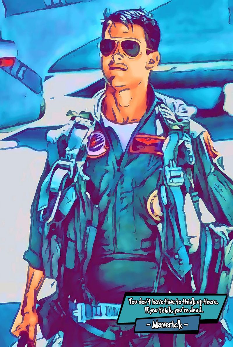 Top Gun — Comic Strip Canvas