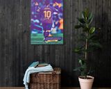Leo Messi lifestyle mockup — Comic Strip Canvas
