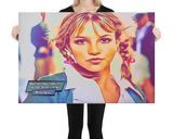 Britney Spears lifestyle mockup — Comic Strip Canvas