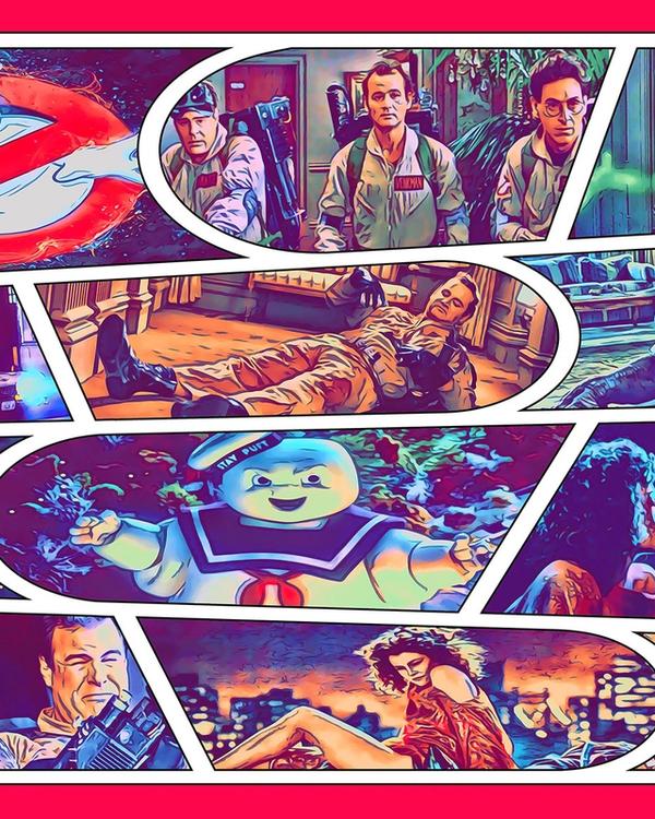 Ghostbusters — Comic Strip Canvas