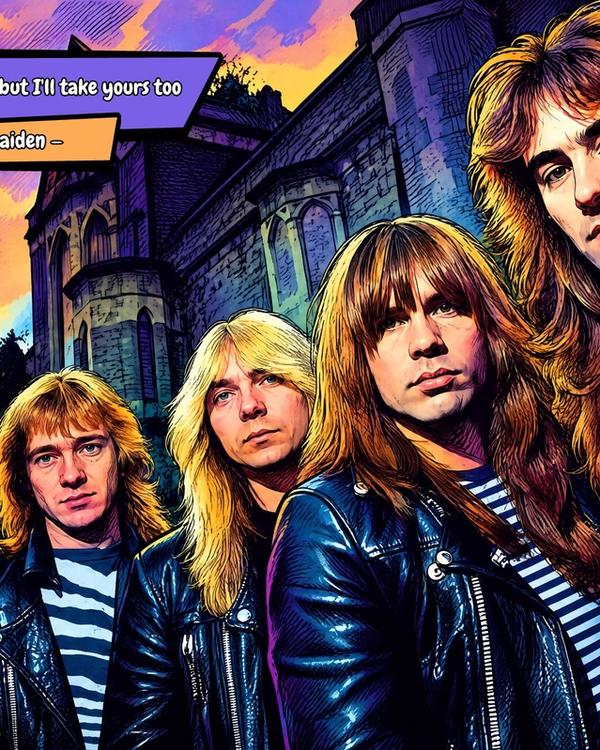 Iron Maiden — Comic Strip Canvas