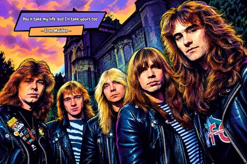Iron Maiden — Comic Strip Canvas