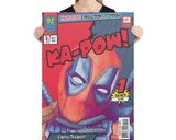 Deadpool lifestyle mockup — Comic Strip Canvas