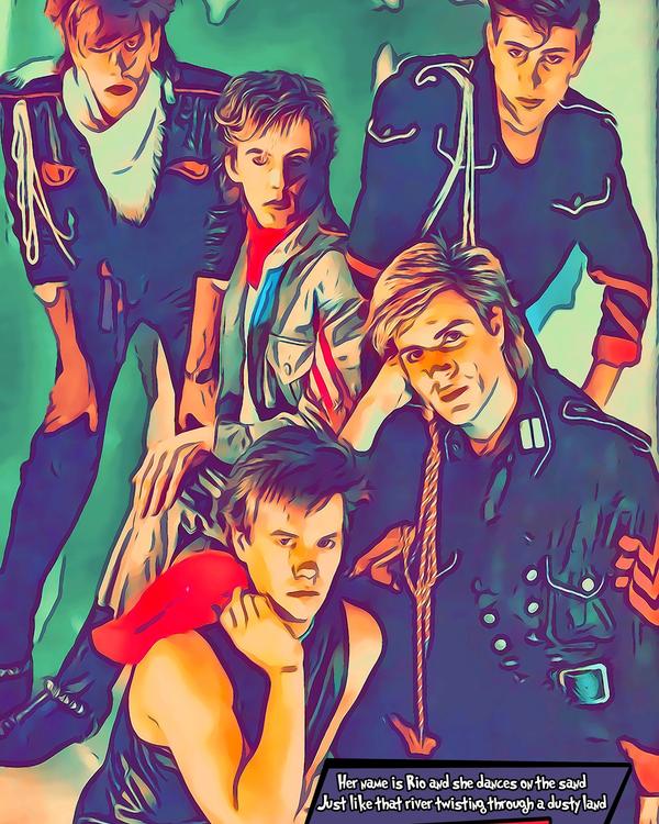 Duran Duran — Comic Strip Canvas