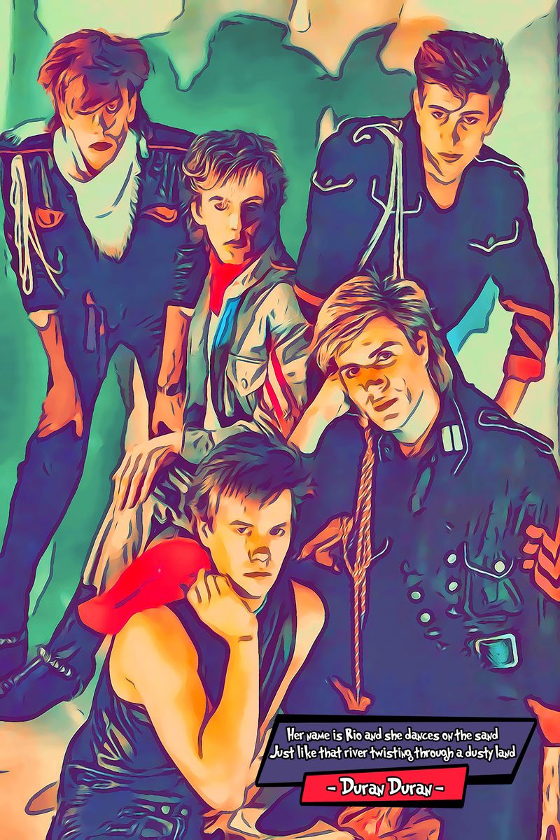 Duran Duran — Comic Strip Canvas