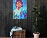 Diego Maradona lifestyle mockup — Comic Strip Canvas