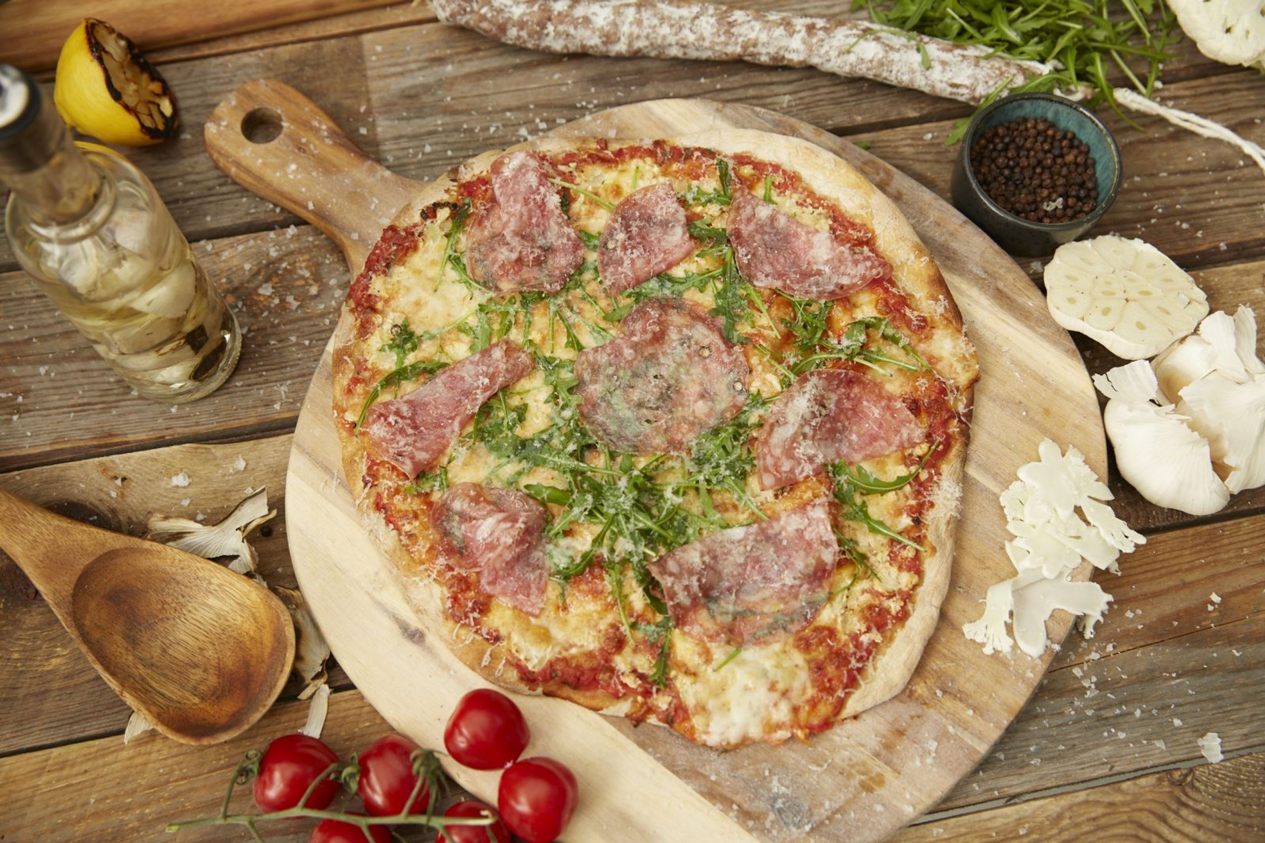 Grillet blomkålpizza