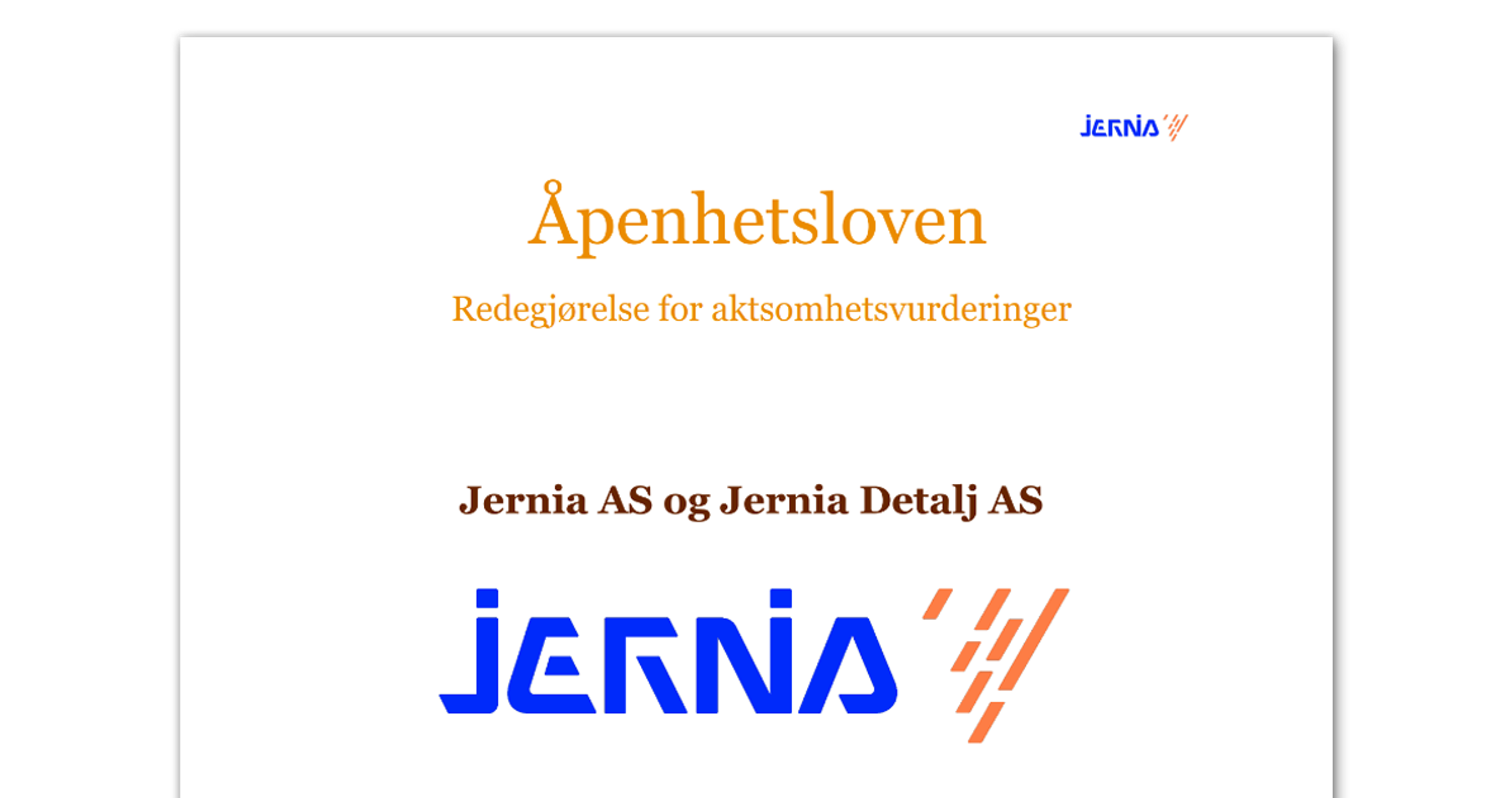 Åpenhetsloven og menneskerettigheter