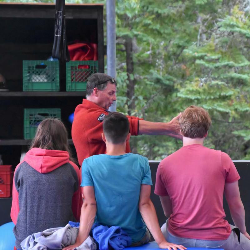 Bill Rhoads conducting NCCP course at Canadian Adventure Camp