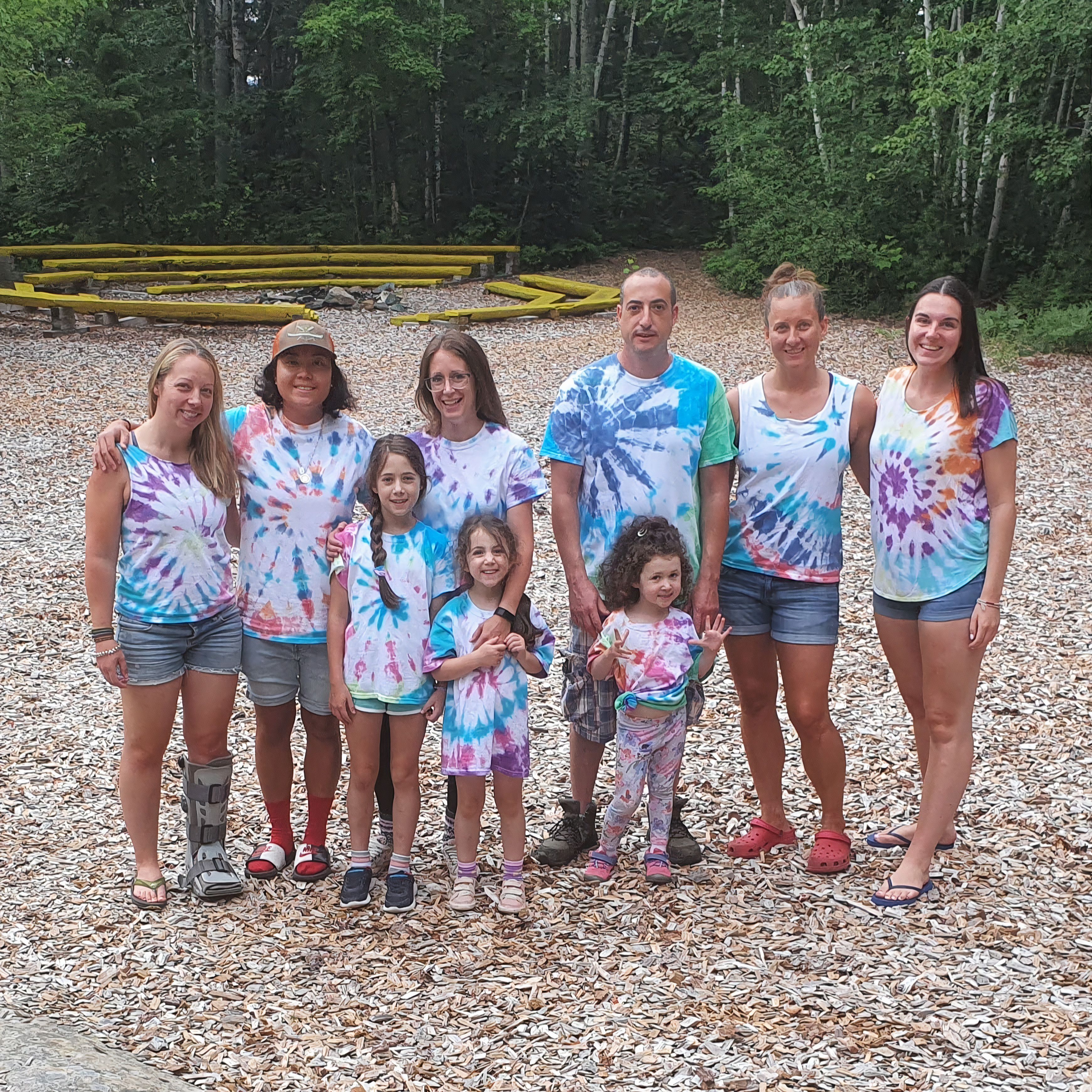 online summer camp tie dye tshirts