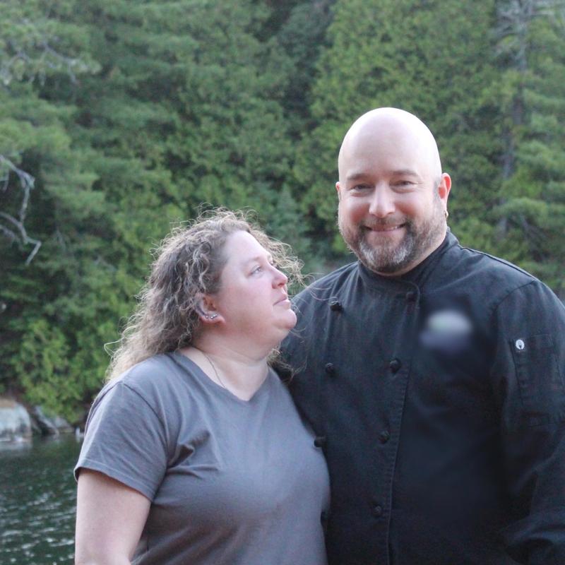 Chef Mike and Meagan at Canadian Adventure Camp