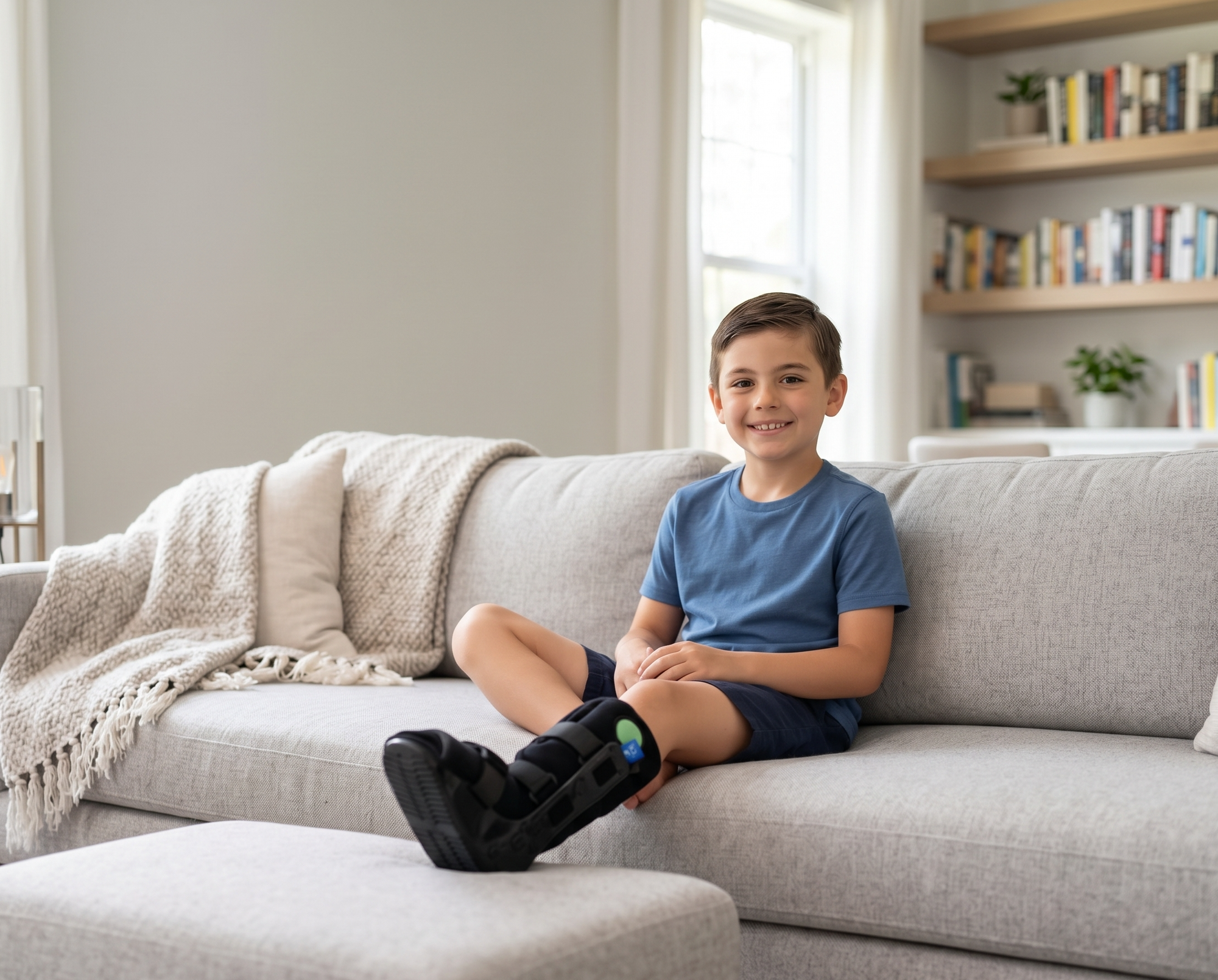 The Maverick Boot Air on a kid at home.