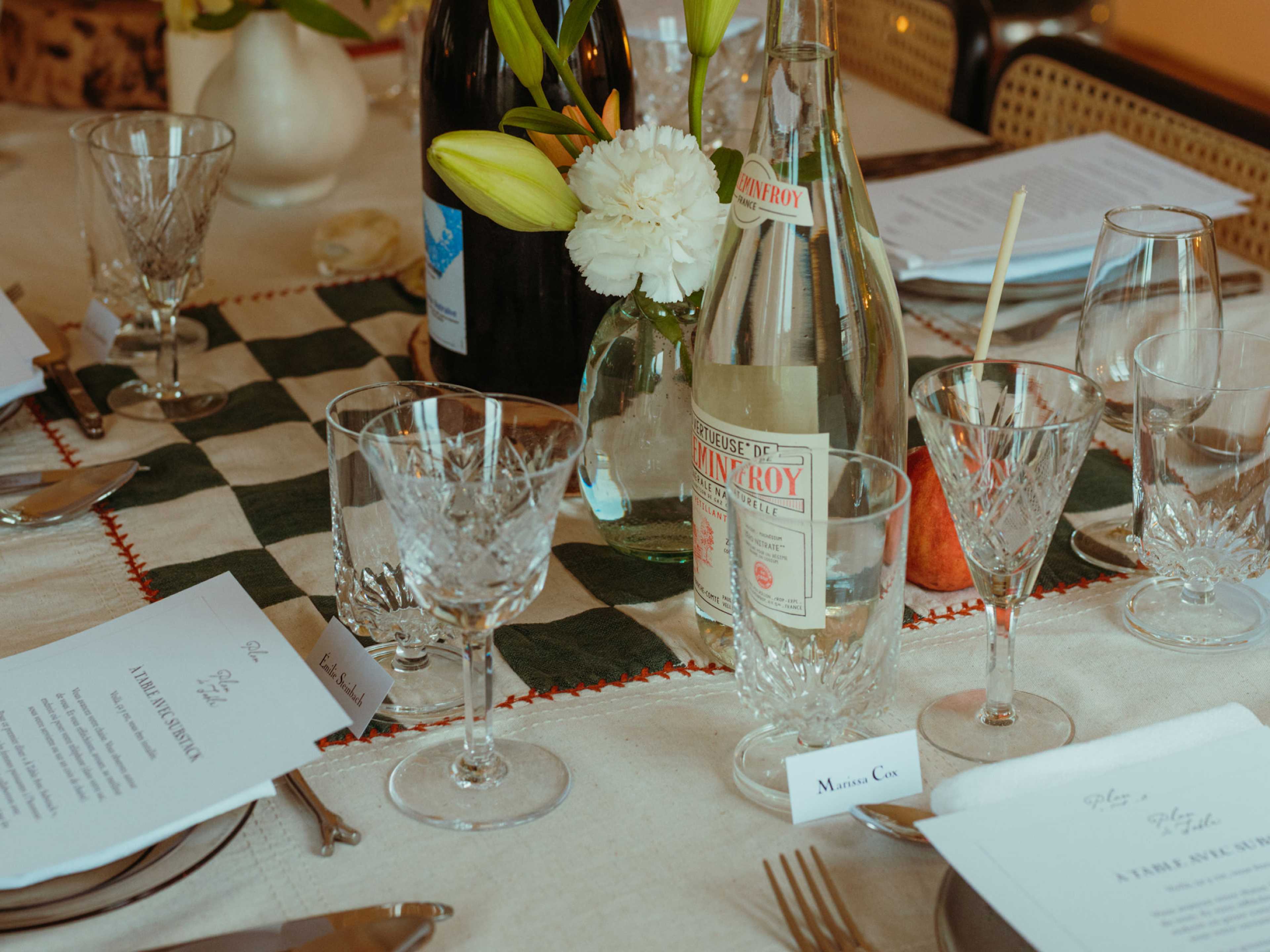Plan de Table, Private Dinners cover 2