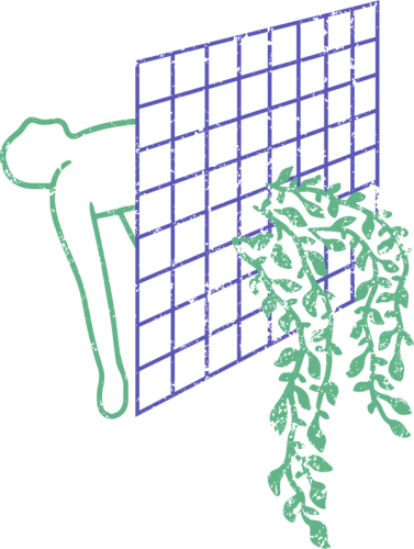 Intro section Illustration of a person turning into vines