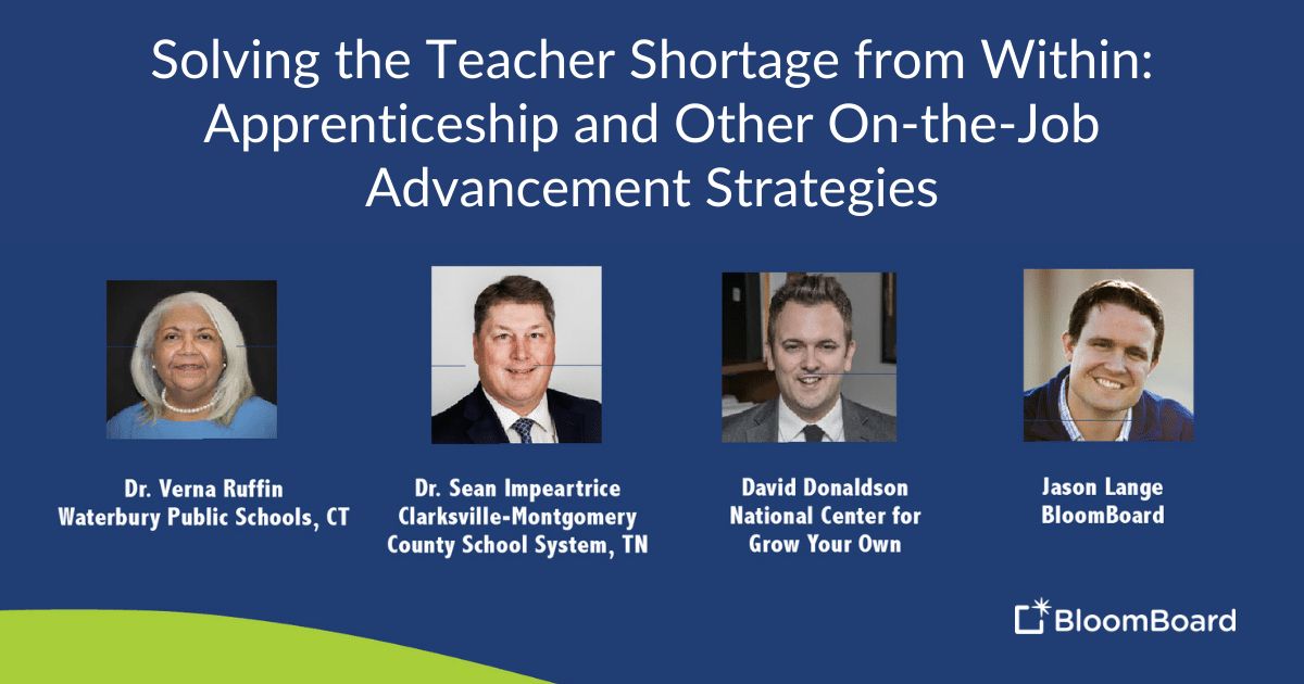 Solving the Teacher Shortage From Within: Apprenticeship and Other On-the-job Advancement Strategies