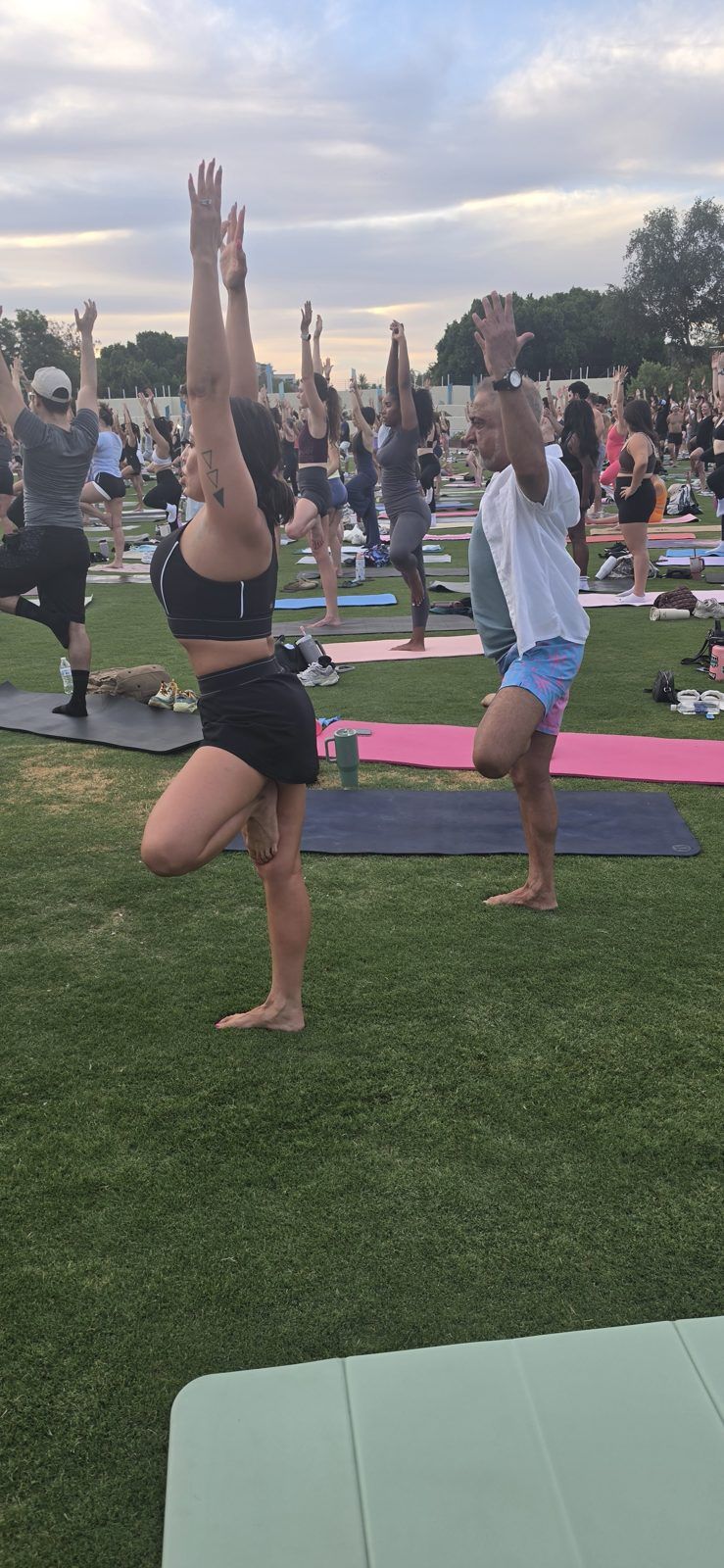 Morning yoga practice