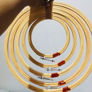 Asian Hobby Crafts 5-Piece Wooden Embroidery Inner Ring Set
