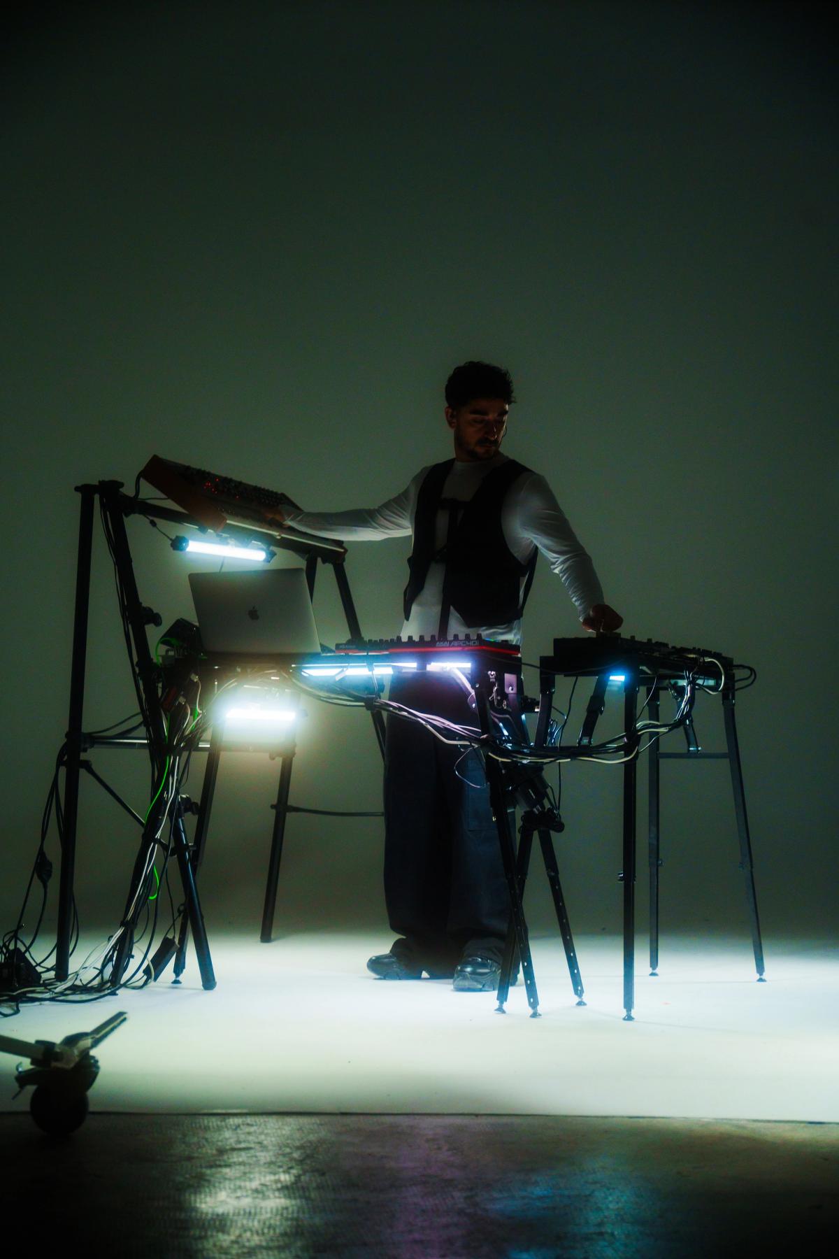 Setup lumières colorées dans un studio à Marseille