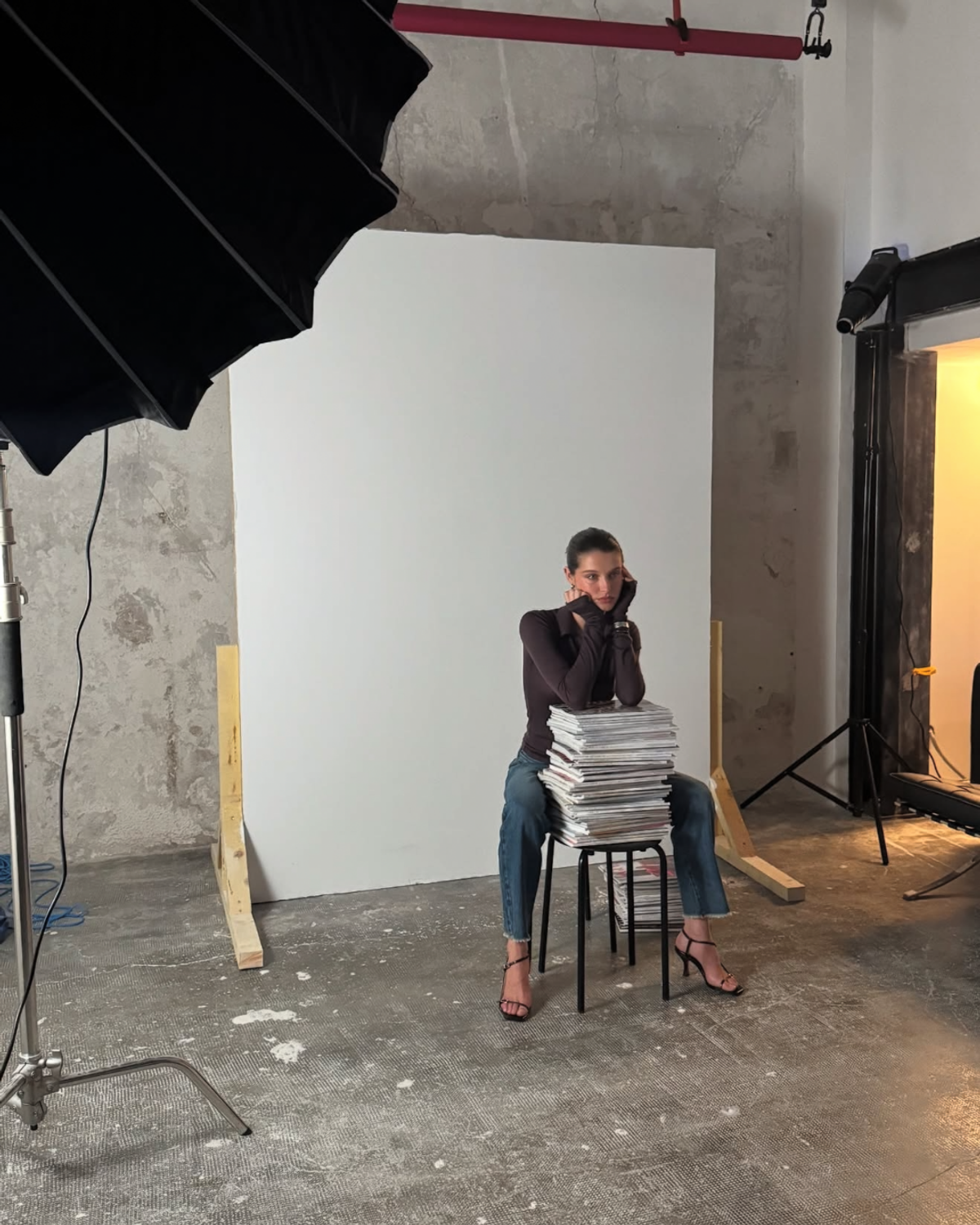 backstage photo shoot Jeanne Vouland au Your Studio Labry